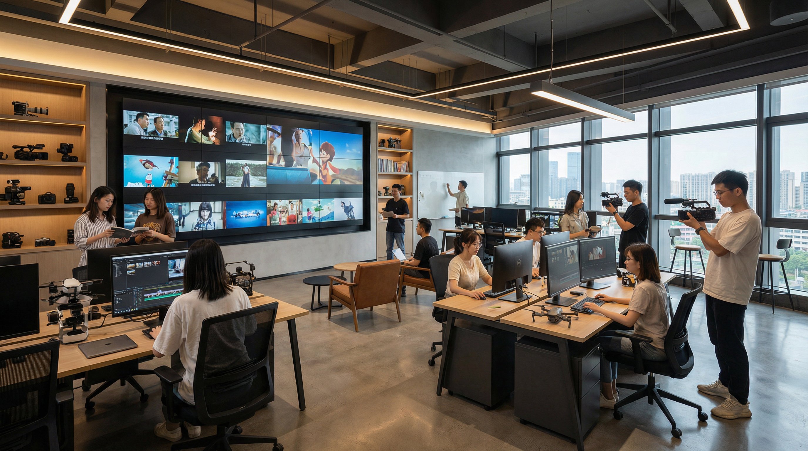 海角网影视传媒公司办公室